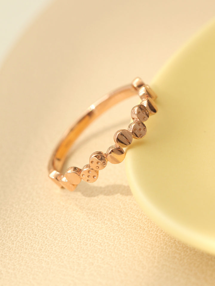 14K 18K Gold Volume Bubble Ring