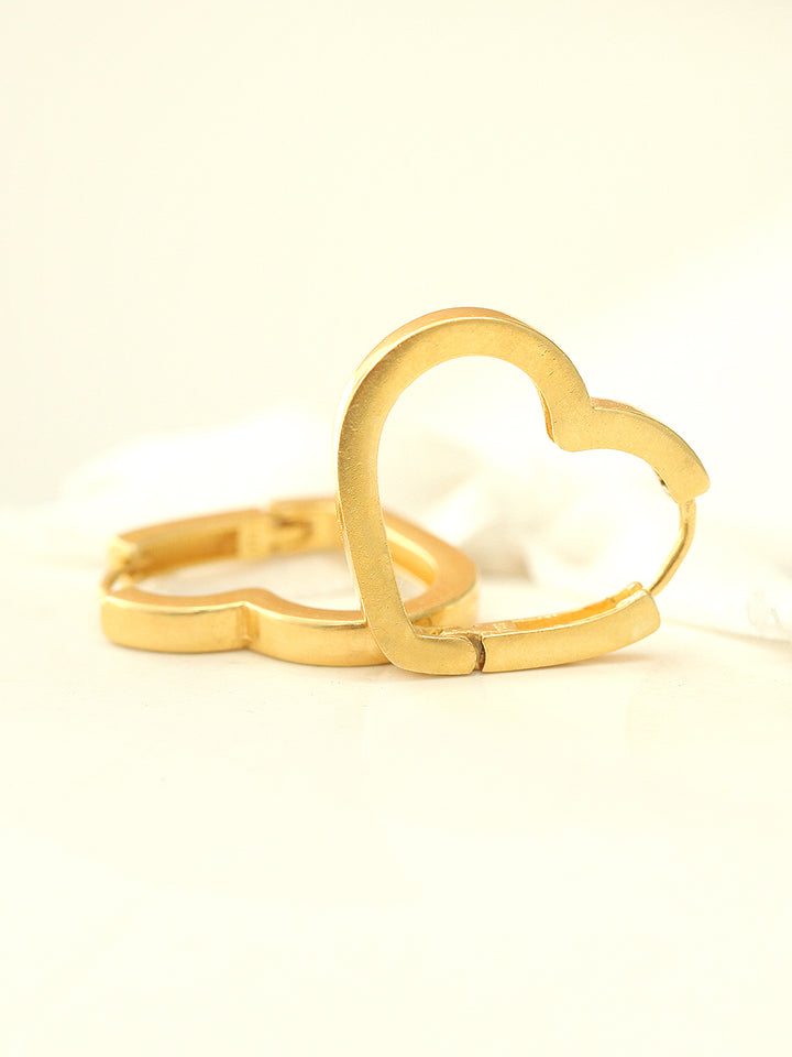 925 Silver Heart Hoop Earring