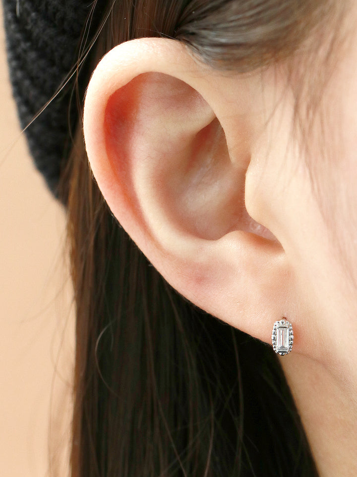 Square Tepa Cubic Earring