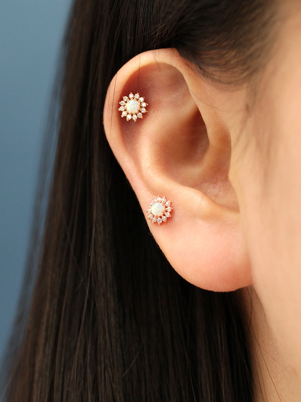 Make old threaded shops stud earrings