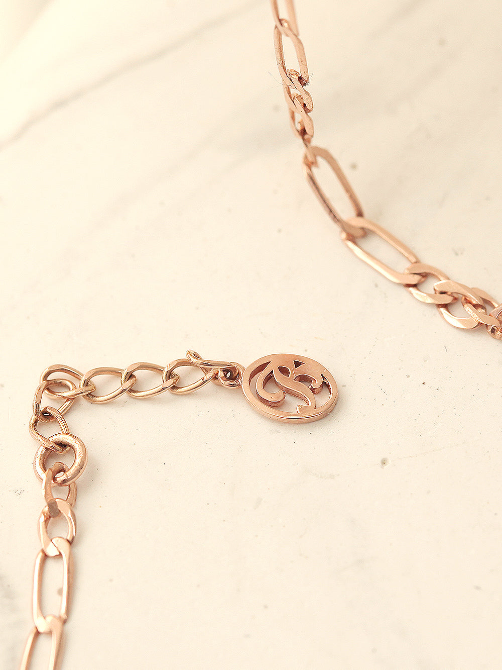 14K 18K Gold Flat Square Chain Bracelet