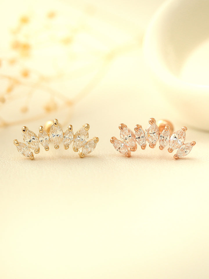 14K gold Tiara cartilage earring 20g