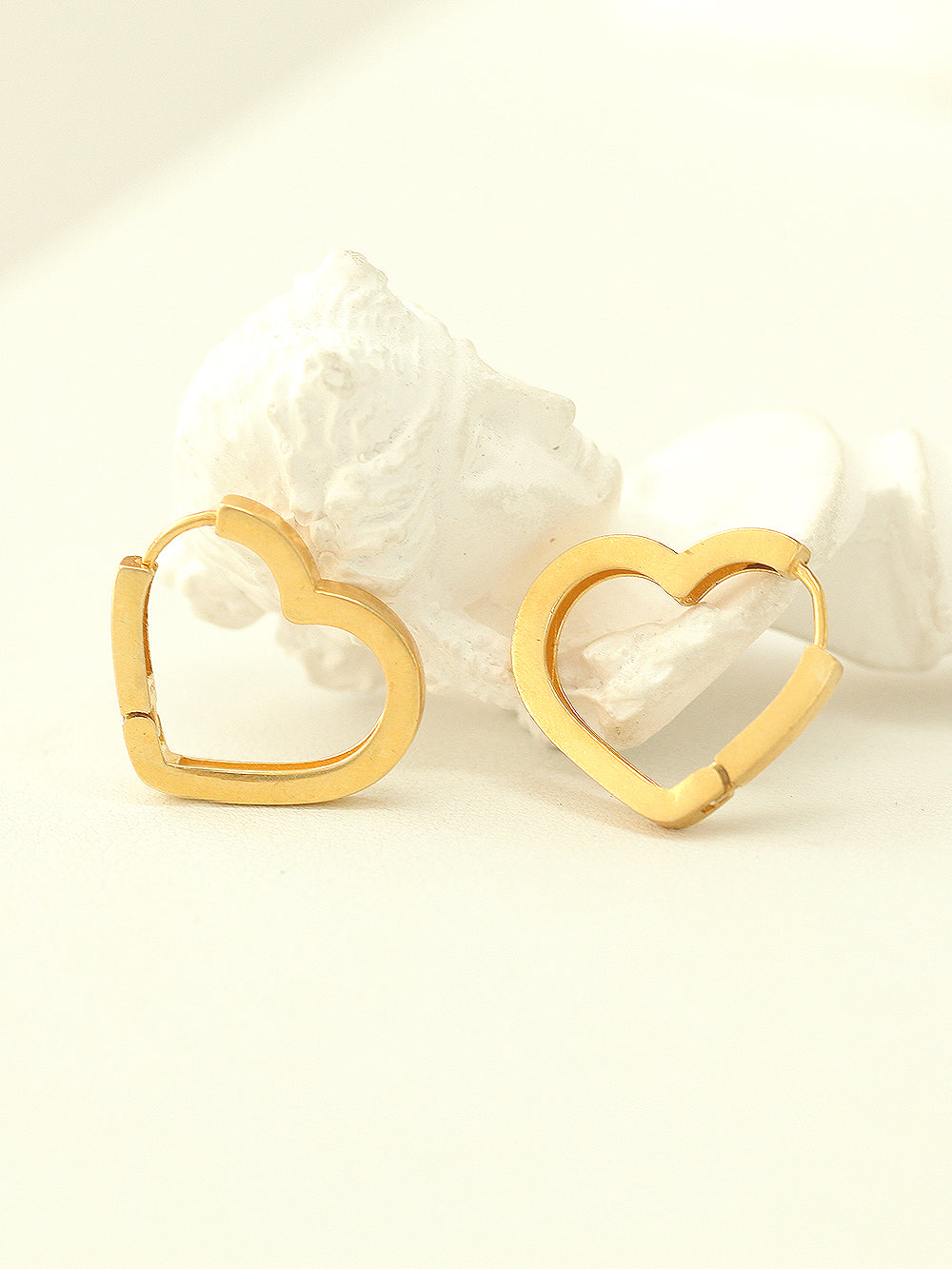 925 Silver Heart Hoop Earring