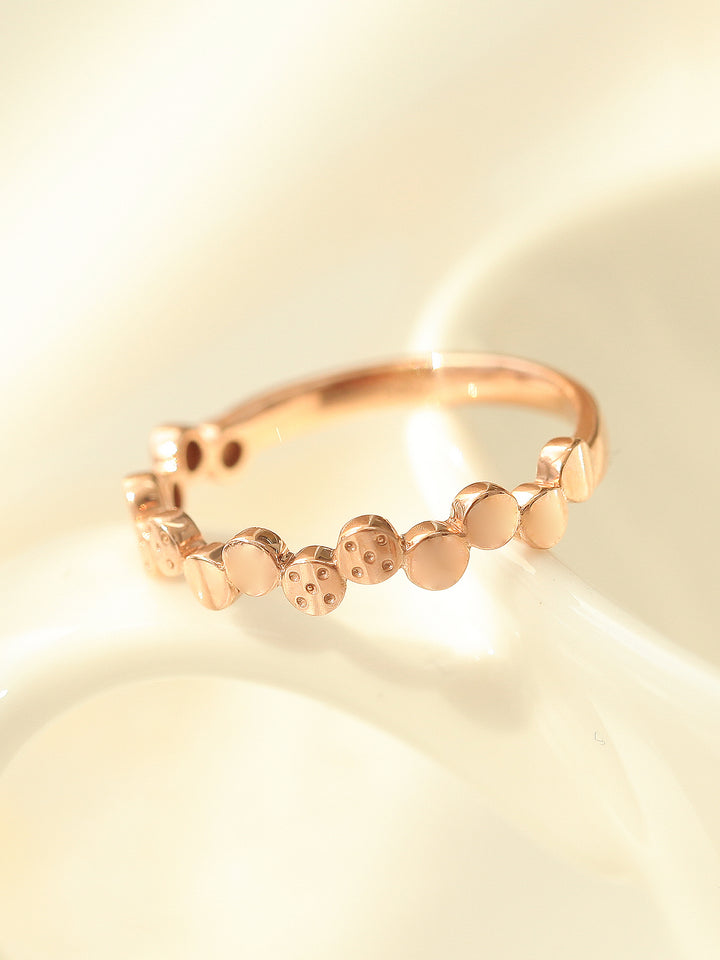 14K 18K Gold Volume Bubble Ring