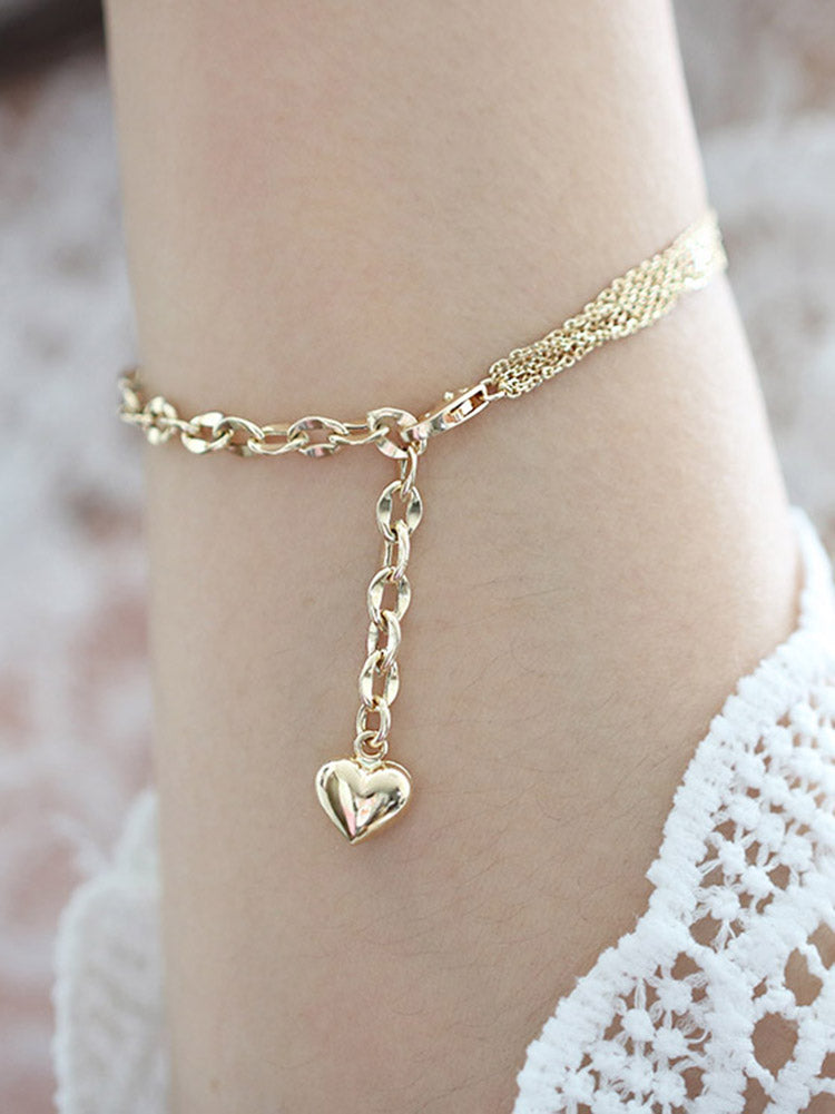 14K Gold Half Chain Bracelet