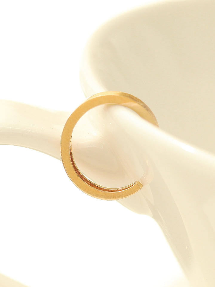 14K Gold Simple Line Ear Cuff