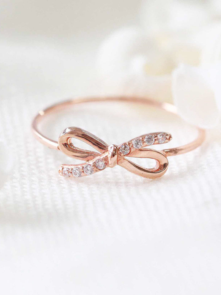 14K Gold Ribbon Cubic Ring