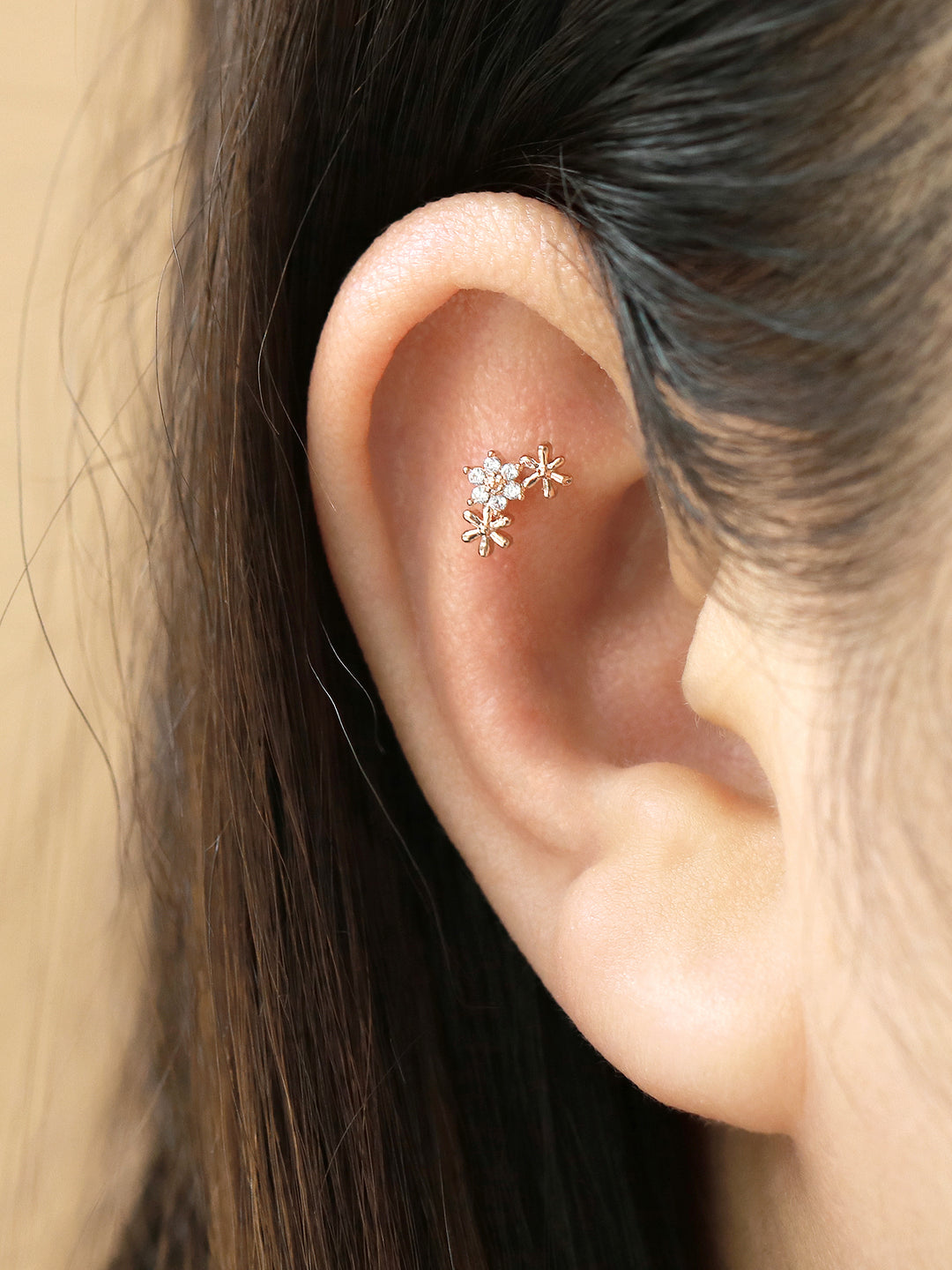 Mini Triple Daisy Piercing