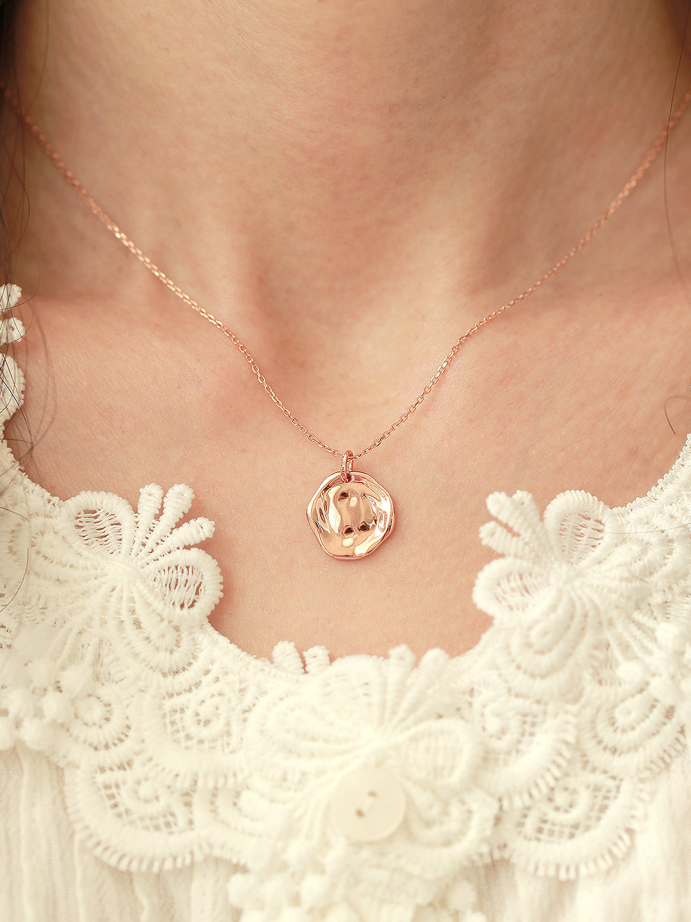 14K 18K Gold Coin Necklace