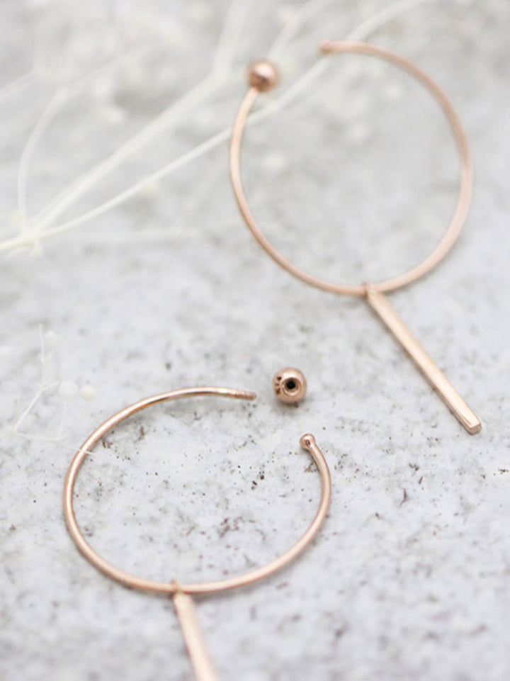 14K gold Hoop Earring 18g