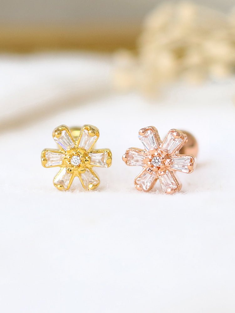 Mini Cosmos Flower Cartilage Earring