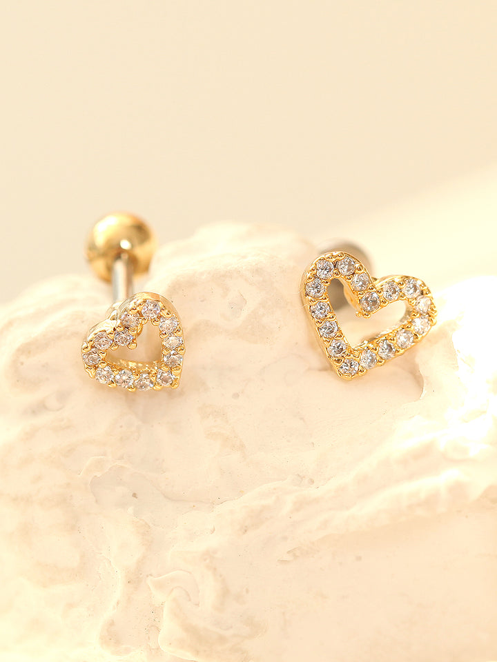 Dainty Open Heart Cartilage earring