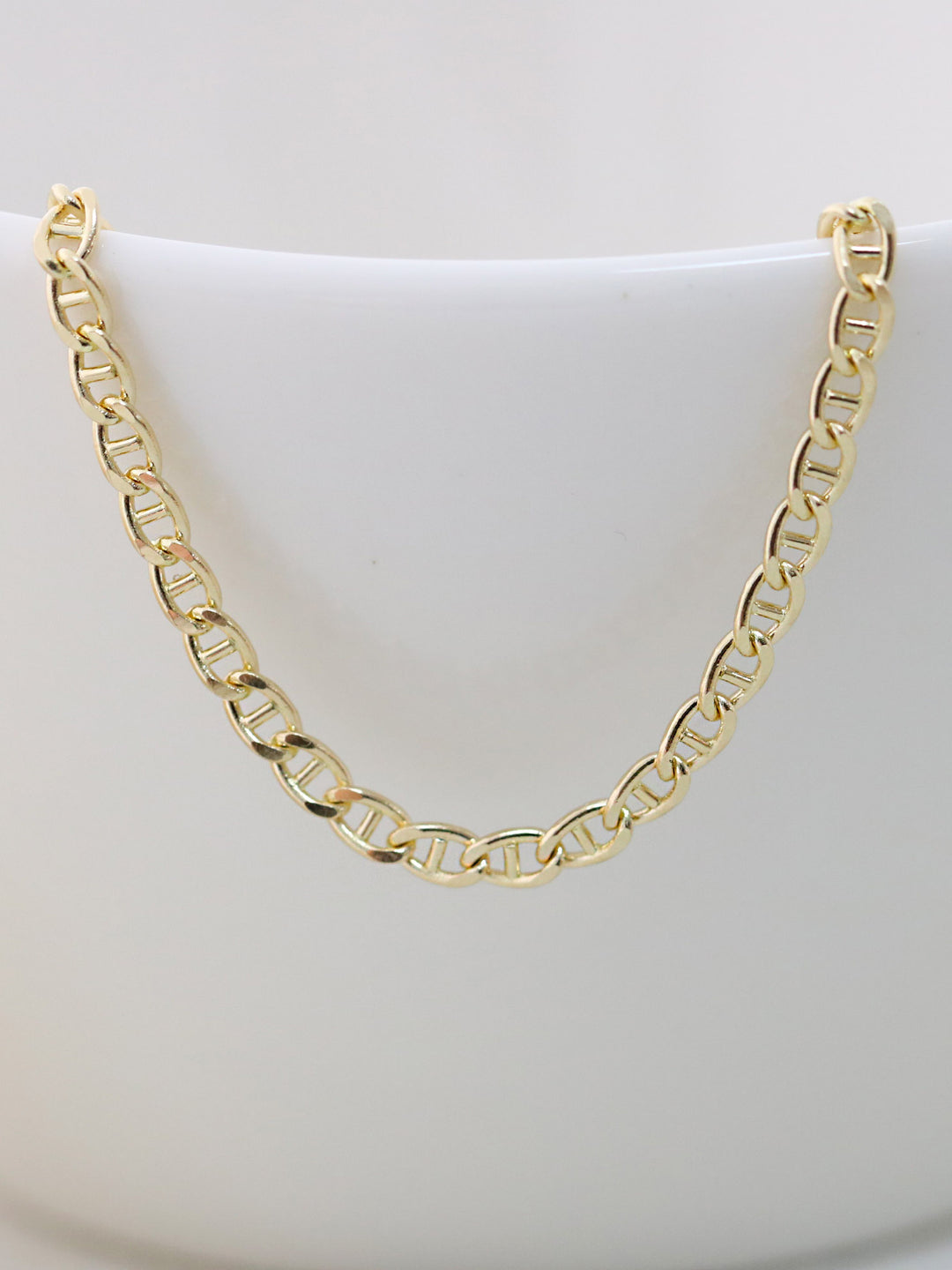 14K Gold Modern Chain Anklet bracelet