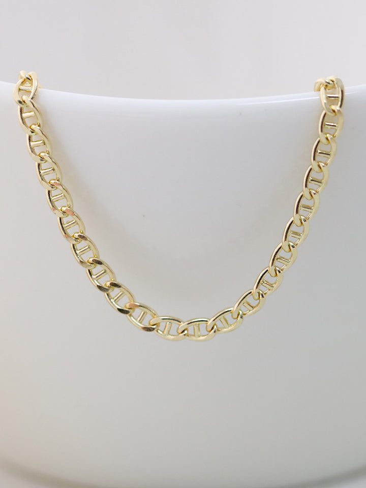 14K Gold Modern Chain Anklet bracelet