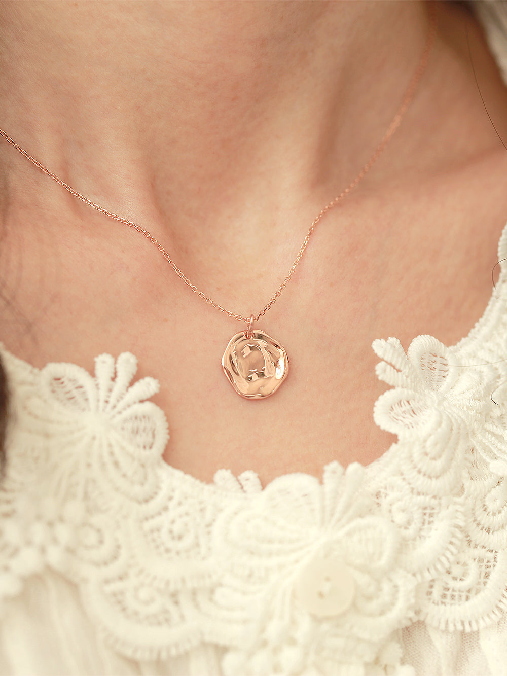 14K 18K Gold Coin Necklace