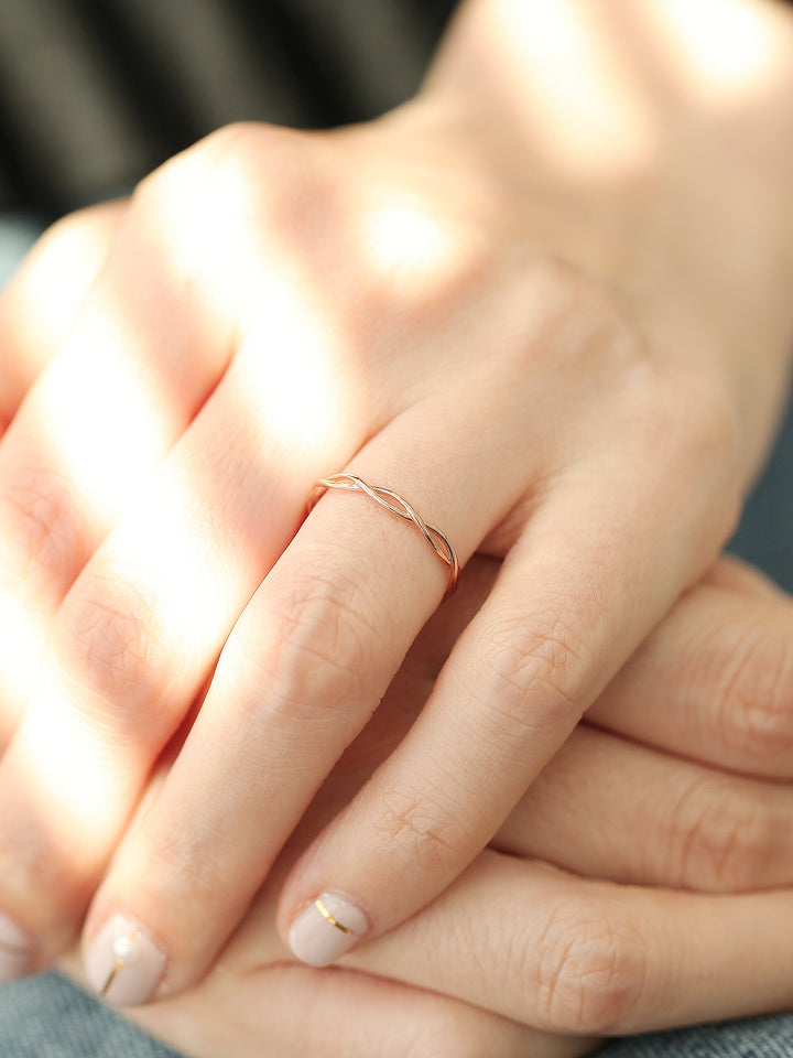 14K 18K Gold Twist Ring