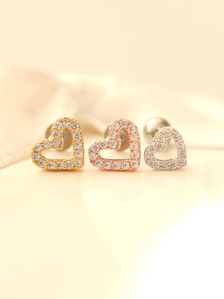 Dainty Open Heart Cartilage earring