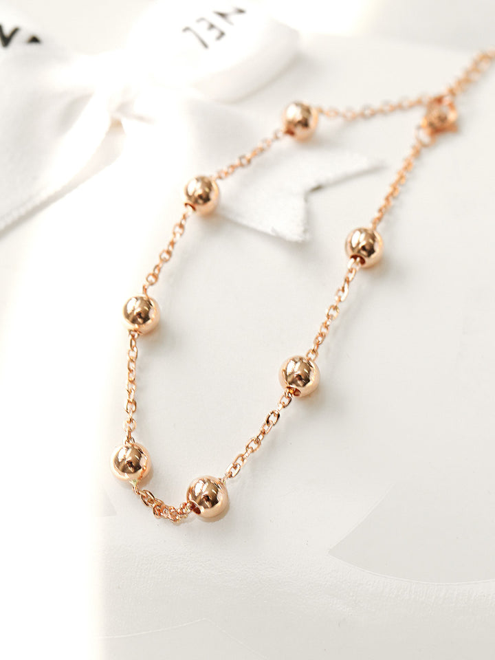 14K 18K Gold Ball Bracelet 5mm