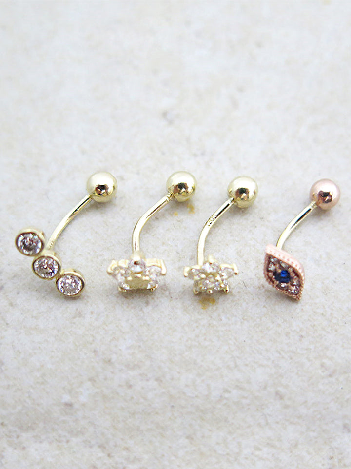 14K gold Rook earring 20g