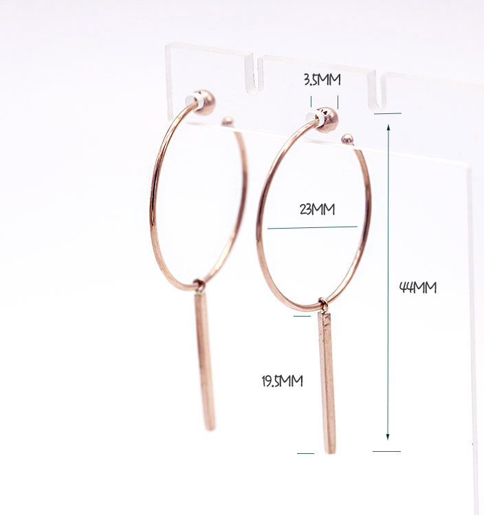 14K gold Hoop Earring 18g