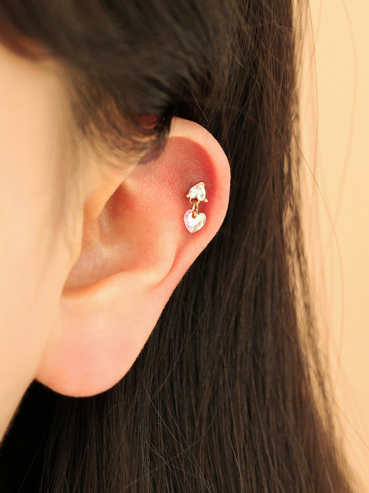 Heart Drop Cubic Piercing