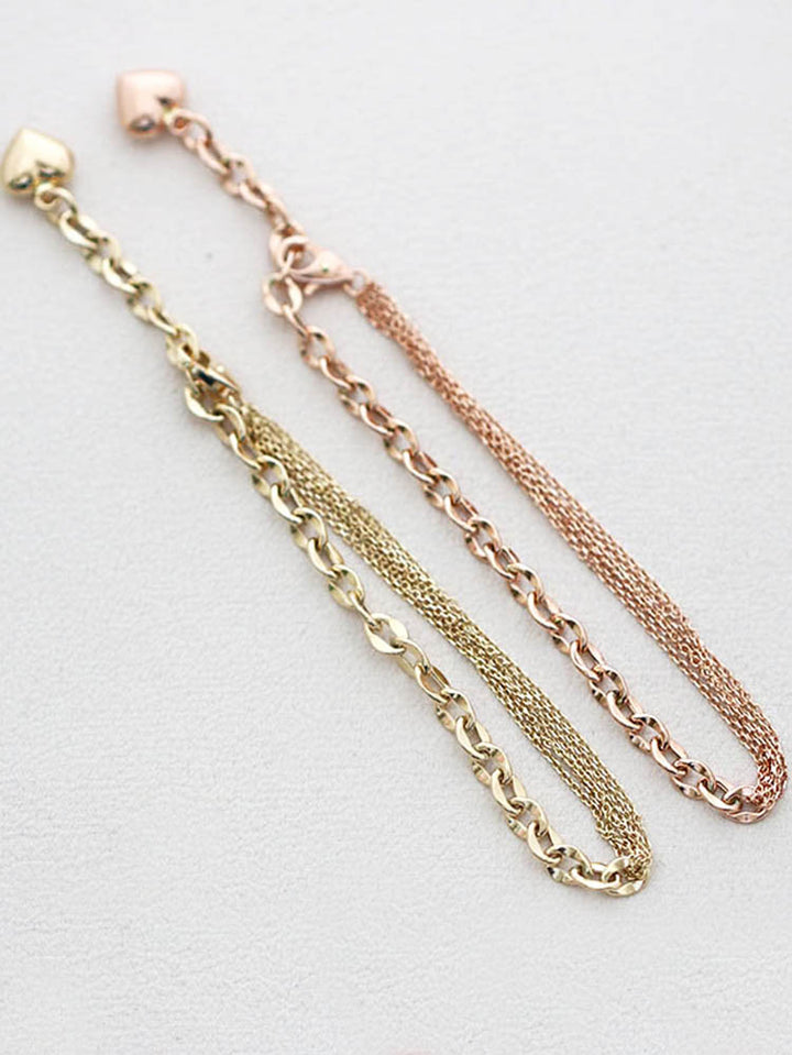 14K Gold Half Chain Bracelet