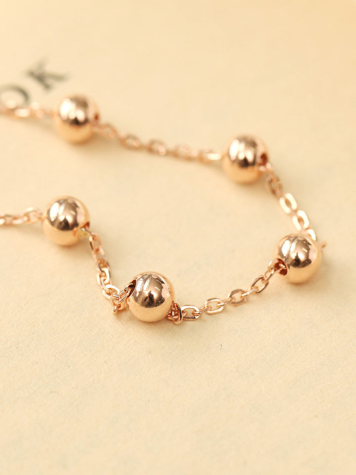 14K 18K Gold Ball Bracelet 5mm