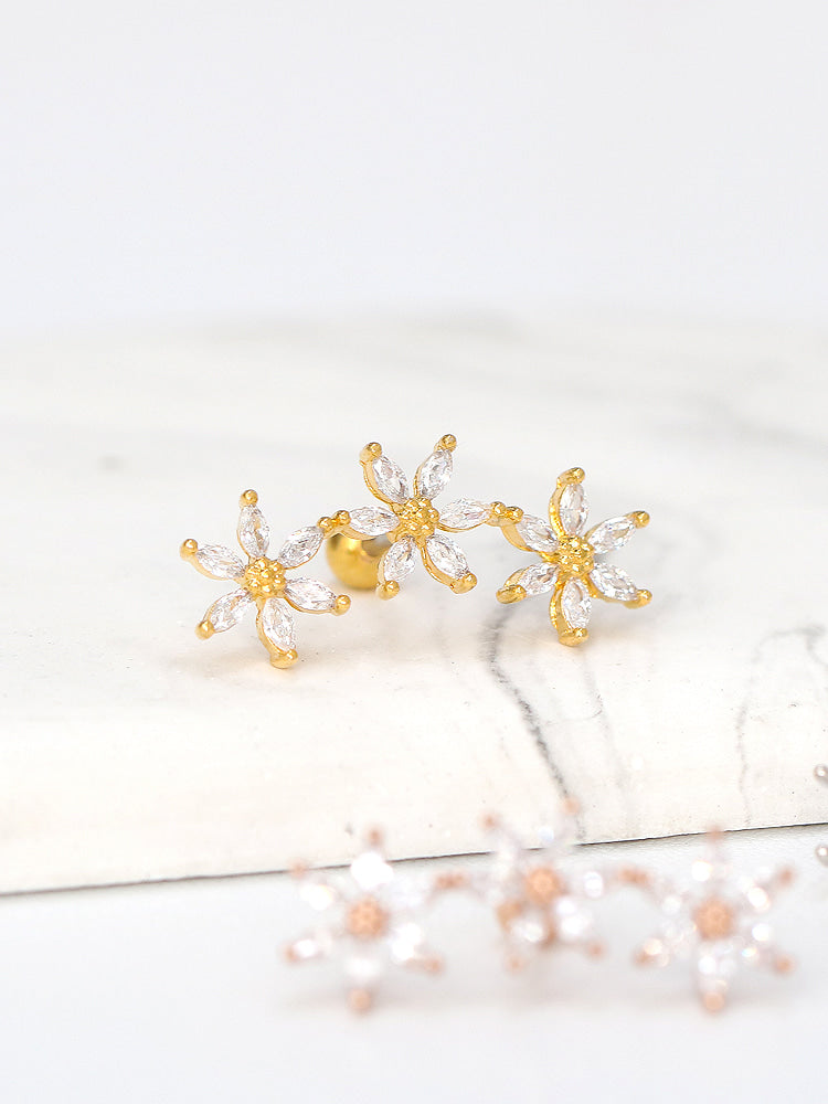 Big Flower Cartilage earring