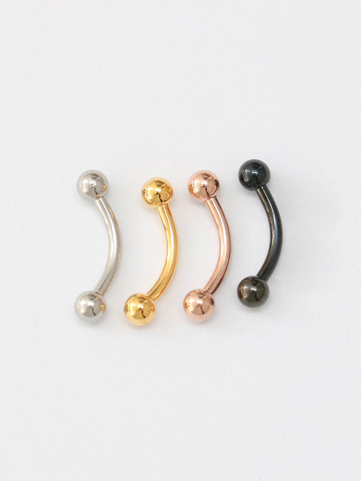 Curved Barbell piercing 3mm ball