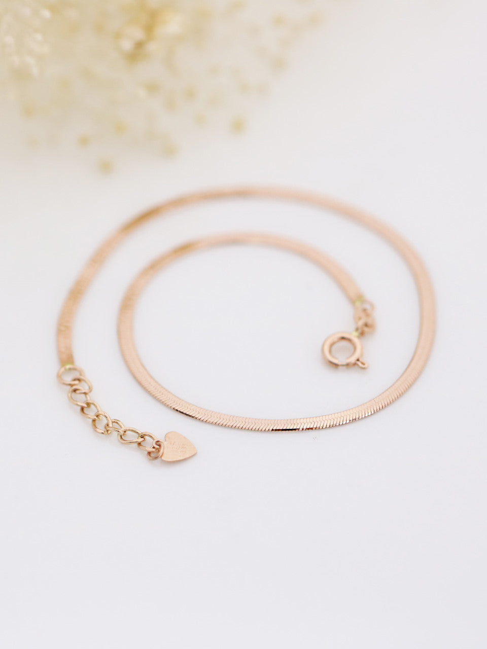 14K Gold Snake Chain Anklet Bracelet