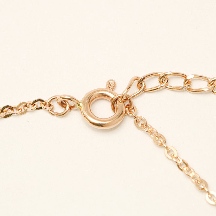 14K 18K Gold Cutting Ball Mixed Clip Chain Anklet