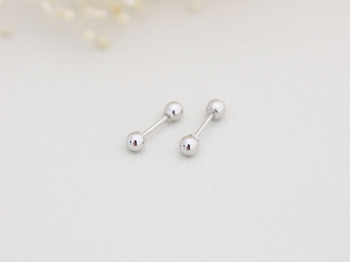 14K Gold Ball Cartilage Earring 2mm/2.5mm/3mm/4mm/5mm/6mm 20g