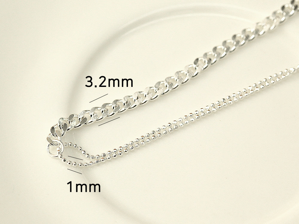 925 Silver 2 Balls Chain Anklet