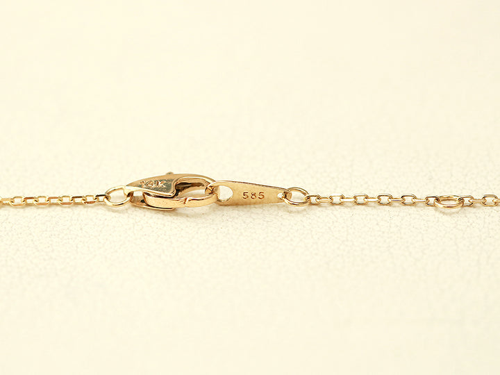 14K 18K Gold Simple Stick Necklace