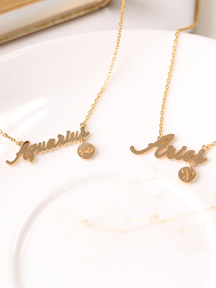 Zodiac Constellation Necklace Jan-Dec