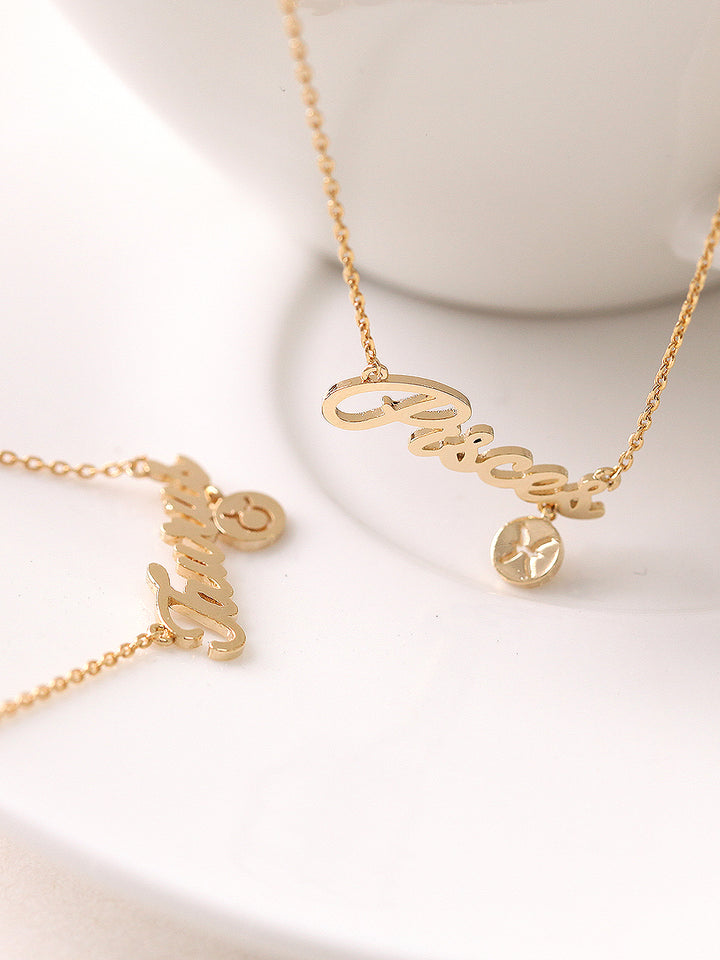 Zodiac Constellation Necklace Jan-Dec