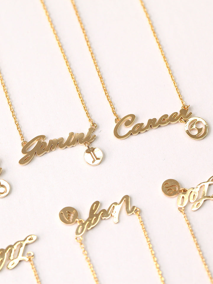 Zodiac Constellation Necklace Jan-Dec