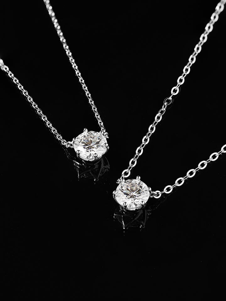 14K 18K Gold Moissanite Necklace