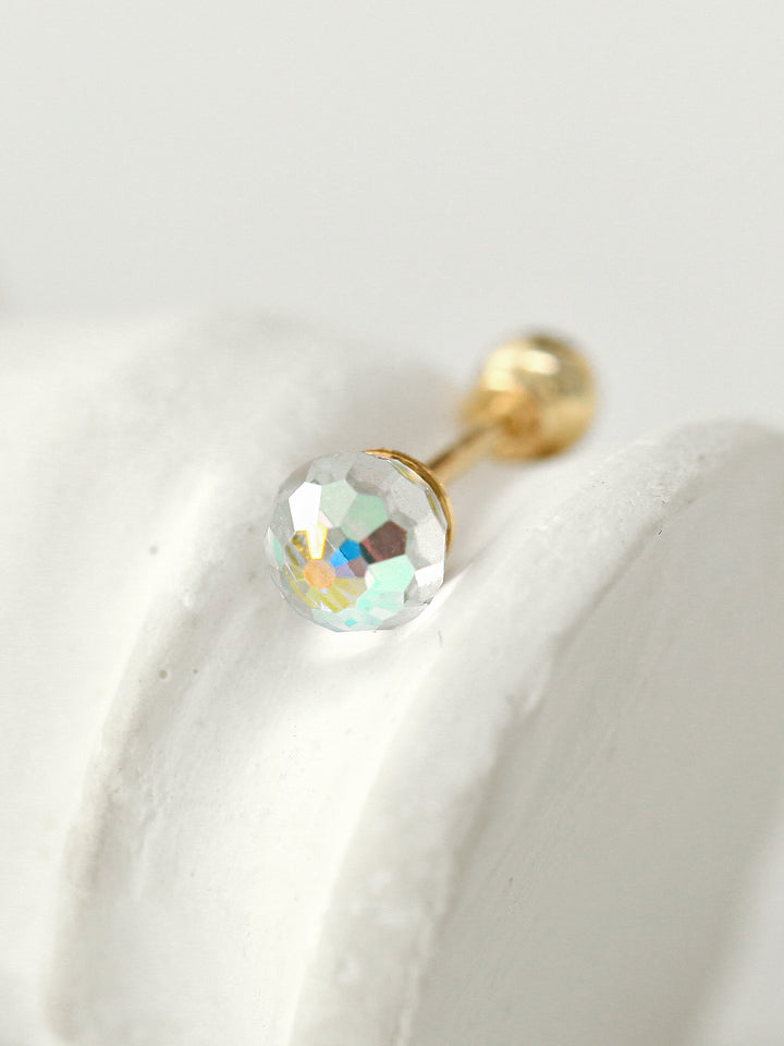 14K Gold Aurora Cartilage Earring 20g