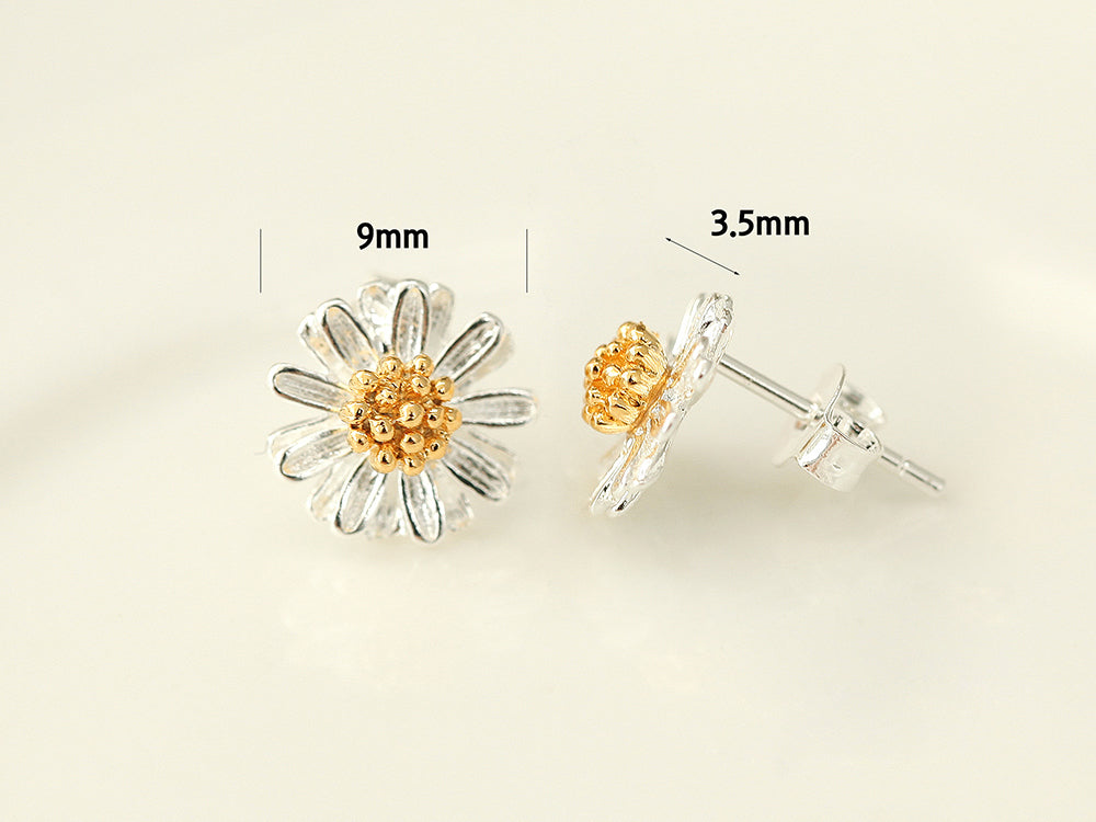 925 Silver Daisy Stud Earring