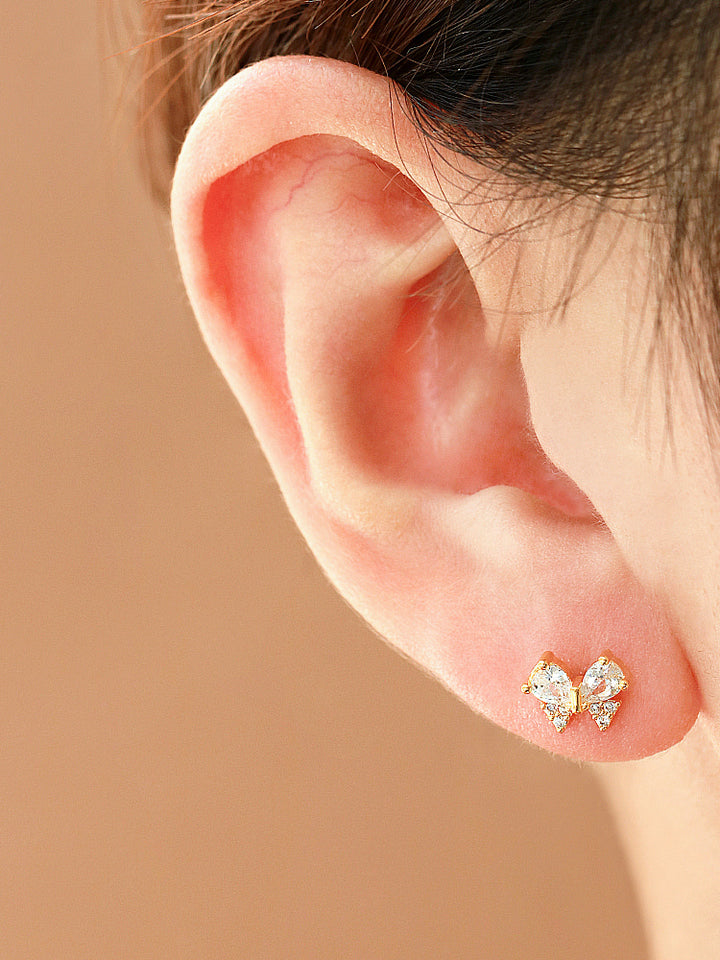 Ribbon cubic Cartilage earring