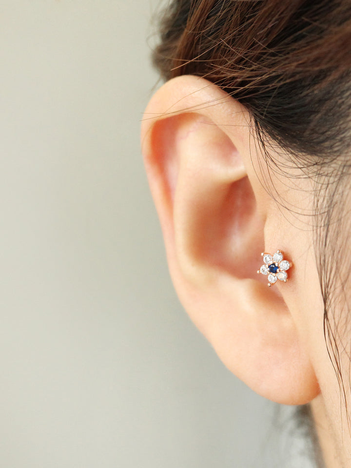 Lovely Flower Cartilage Earrings