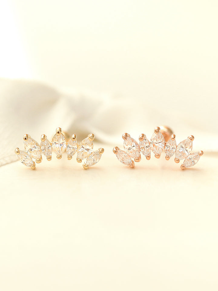 14K gold Tiara cartilage earring 20g