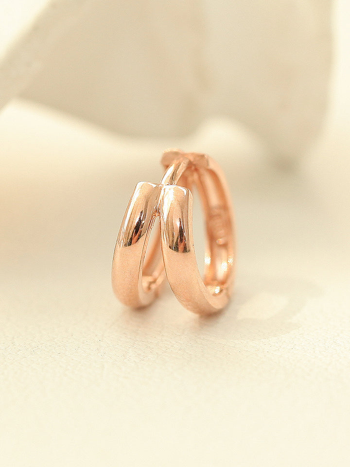 14K Gold Two Line Hoop Earring