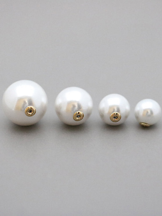 14K Gold Pearl Earring Backs