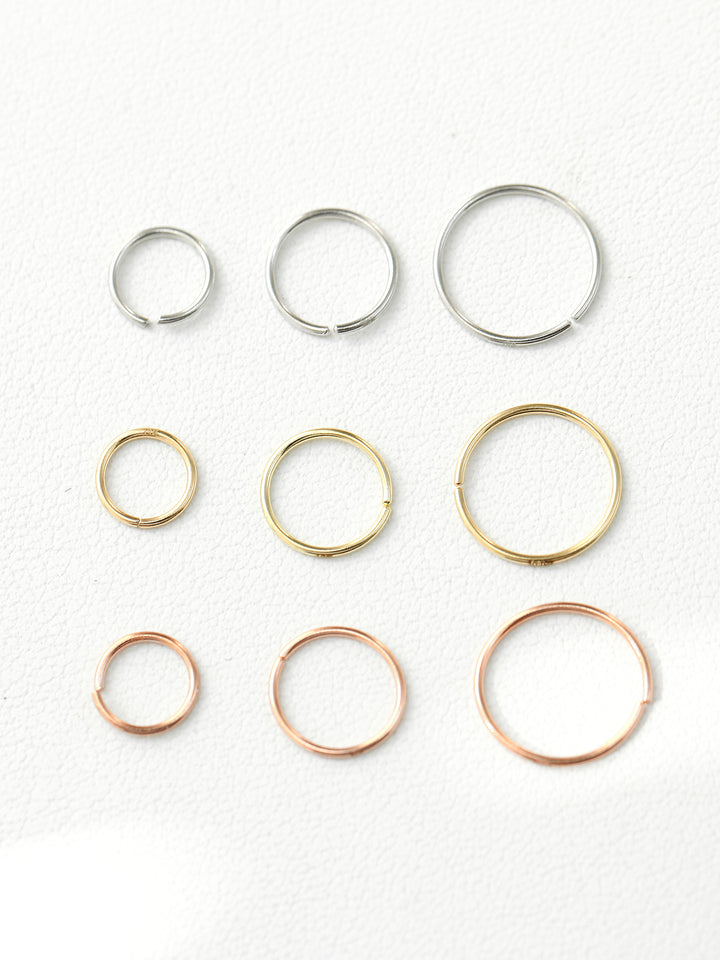 14K Gold Cartilage Hoop Earring