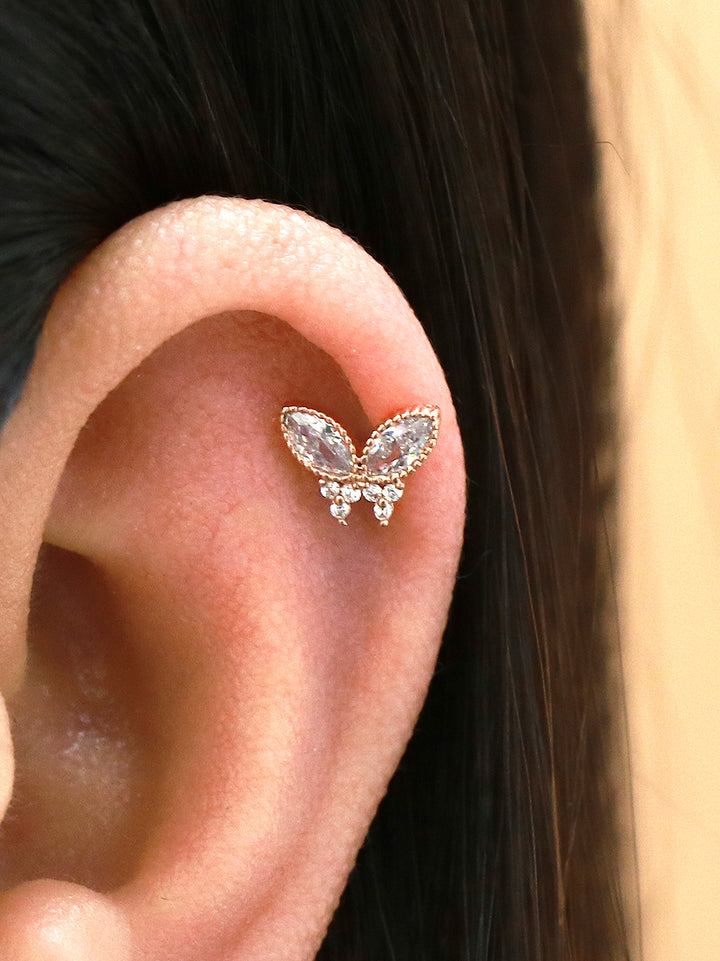 Crystal Butterfly Piercing