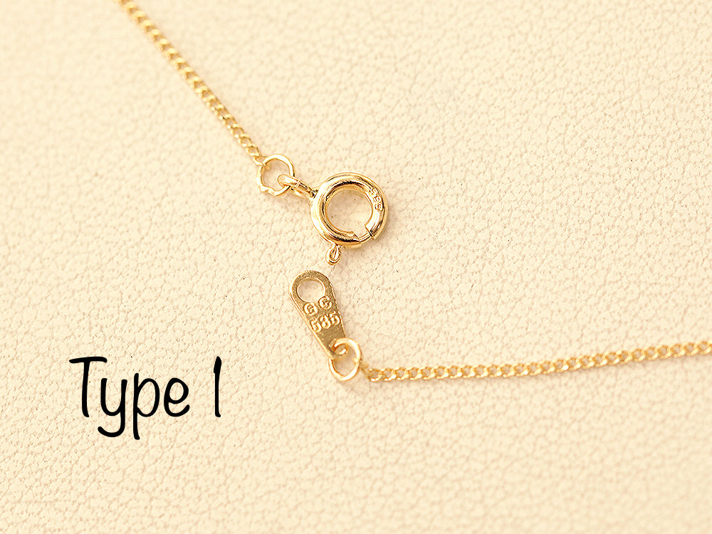 14K 18K Gold Lovely Heart Necklace