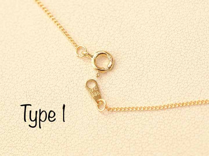 14K 18K Gold Lovely Heart Necklace