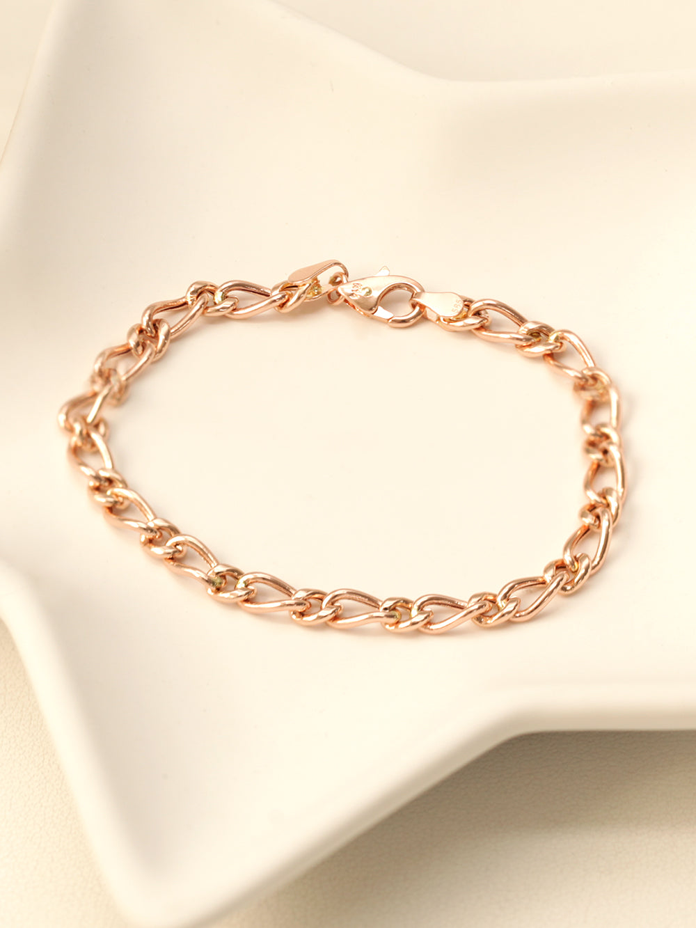 14K Gold Hollow Knot Chain Bracelet